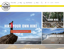 Tablet Screenshot of modernhiker.com